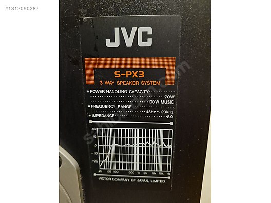 JVC S-PX3B raf tipi hoparlör - İkinci El JVC Raf Tipi Hoparlör