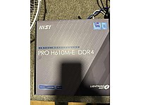 H610m-Anakart+2ad 16x2 ddr 4 ram