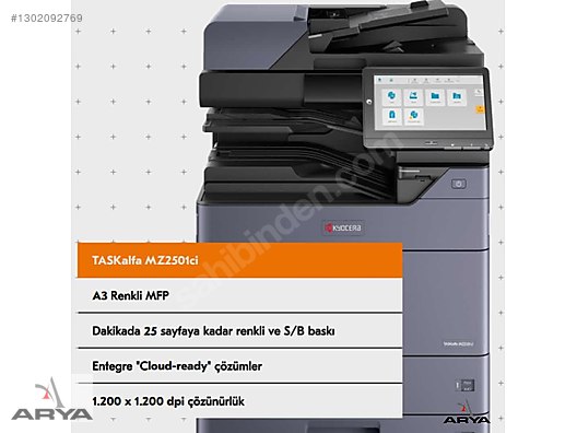 KYOCERA MZ 2501 Cİ RENKLİ A-3 fotokopi yazıcı - Fotokopi Makinesi