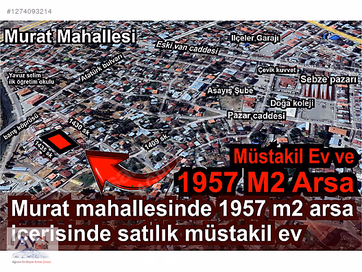 MURAT MAH. 2000 M2 ARSA ALANINDA 2 TANE SATILIK MÜSTAKİL EV #1274093214