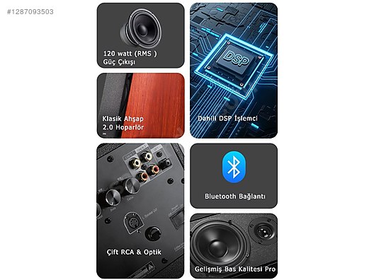 Sahibinden Edifier Raf Tipi hoparlör