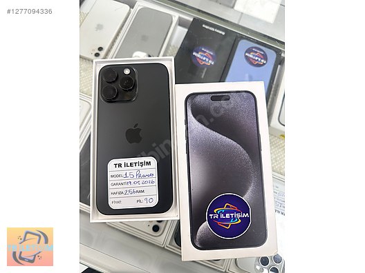 Resim Apple iPhone 15 Pro Max İkinci El TR | 256 GB | Siyah İkinci El iPhone 15 Promax 256GB TR PİL90 HATASIZ AYARINDA 11 AY GARANTİLİ