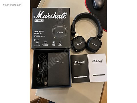 Marshall Major V Siyah Yurtdışı Çok Temiz 1-2 Kez Kullanıl
