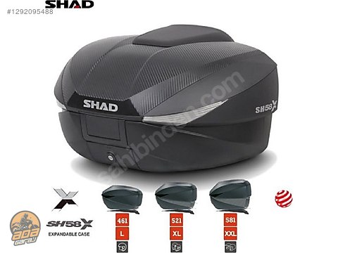 Görünüm / SHAD SH58X SH-58X GENİŞLEYEBİLEN MOTOSİKLET ARKA ÇANTA