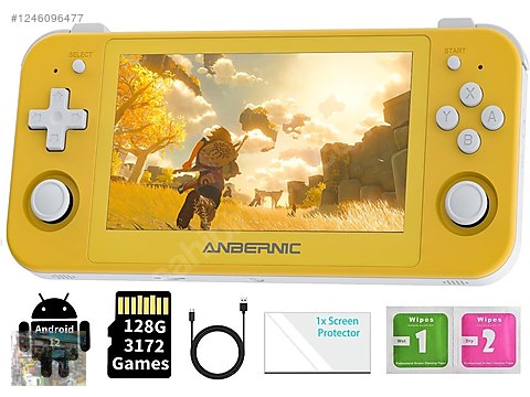 Anbernic RG505 oyun konsolu, Android 12 sistemi Unisoc sahibinden