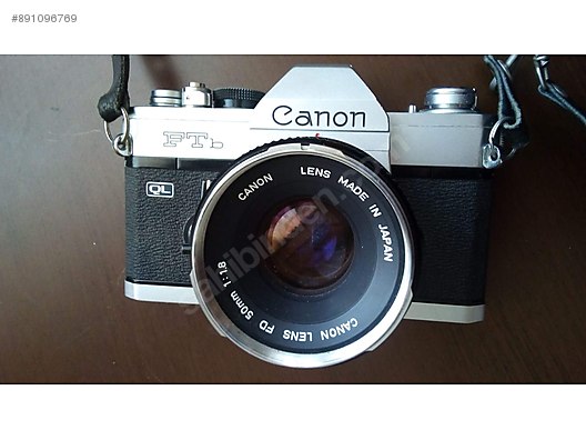 35 Mm Slr Canon Canon Ftb Ql Canon 50mm F 1 8 Fd Kit At Sahibinden Com