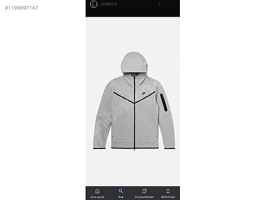 Nike Tech Fleece Gri M Beden at sahibinden 1199097147