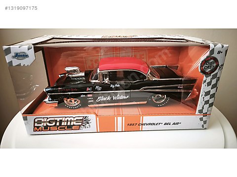 jada 1/24 1967 インパラ& 1957 ベルエア2台セット Jada Toys Diecast Model 1:24 Chevrolet Araba - 1319097175