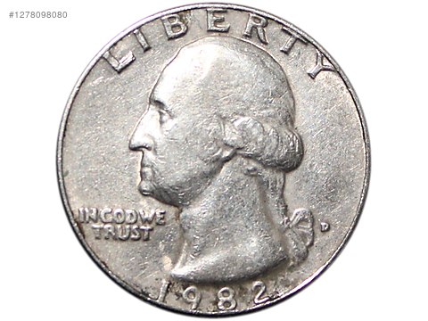 USA QUARTER DOLLAR 1982D sahibinden.comda - 1278098080