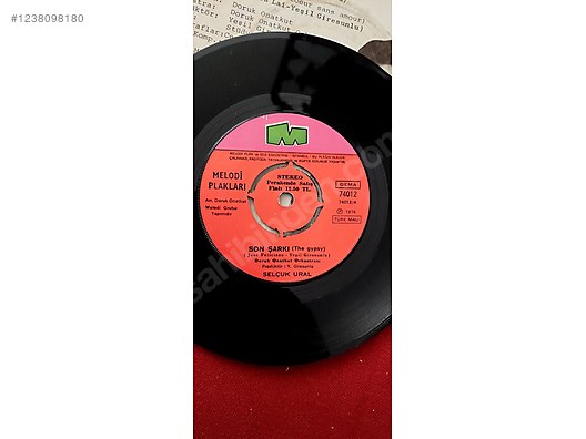 Selçuk Ural&Son Şarkı/Sen bilmedin45lik Plak,P7-8,K8,1970 Döne - Müzik Plakları Alışverişte İlk Adres sahibinden.com'da