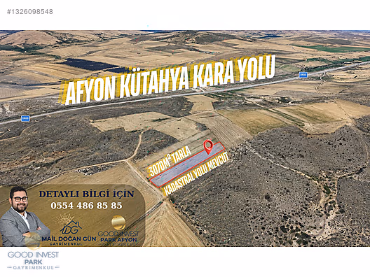 AFYONKARAHİSAR BAYRAMGAZİ'DE SATILIK 3070m² TARLA