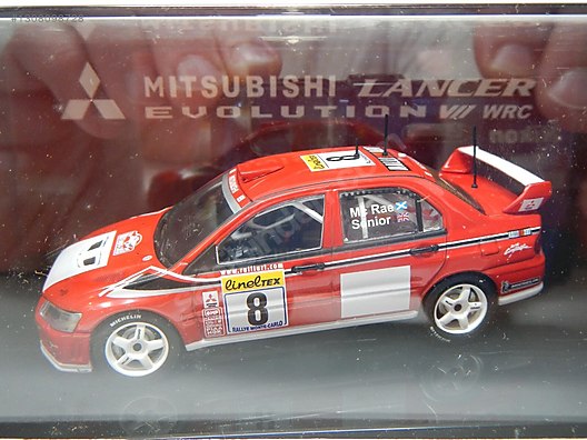 AutoArt 2002 Mitsubishi Lancer EVO VII WRC McRae/Senior #8 1:43 on