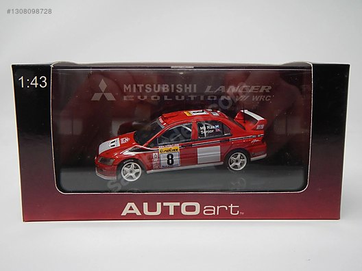 AutoArt 2002 Mitsubishi Lancer EVO VII WRC McRae/Senior #8 1:43 on