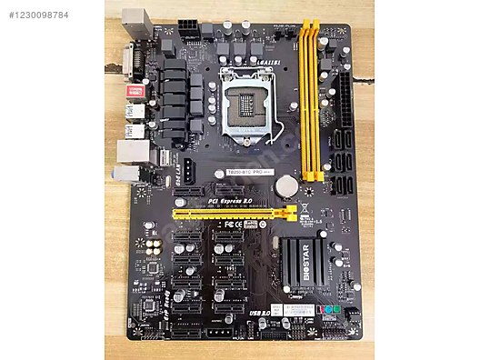 BIOSTAR TB250-BTC PRO Motherboard, Intel G4400 3.3 GHz CPU, 8GB - Anakart ve Tüm Masaüstü Bilgisayar Parçaları sahibinden.com'da