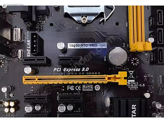 Masaüstü Bilgisayar - Anakart BIOSTAR TB250-BTC PRO Motherboard, Intel G4400 3.3 GHz CPU, 8GB Anakart Anakart