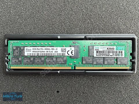HPE SKhynix 32GB 2Rx4 PC4-3200AA-RB2-12 DDR4 ECC sahibinden.comda