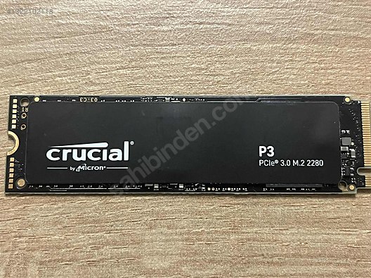 CRUCIAL P3 1 TB 3500/3000 MB/S sahibinden.comda - 1322102118