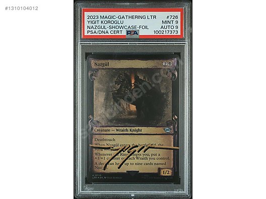 Game Cards / Nazgul MTG LOTR Kart PSA 9 Auto 9 mza on sahibinden.com - 1310104012 Game Cards / Nazgul MTG LOTR Kart PSA 9 Auto 9 mza on sahibinden.com - 1310104012