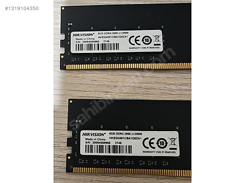 8x2 16gb 2666 MHz ddr4 on sahibinden.com - 1319104350