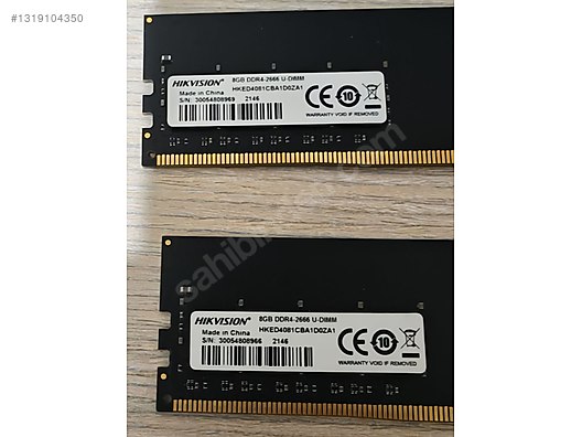8x2 16gb 2666 MHz ddr4 on sahibinden.com - 1319104350