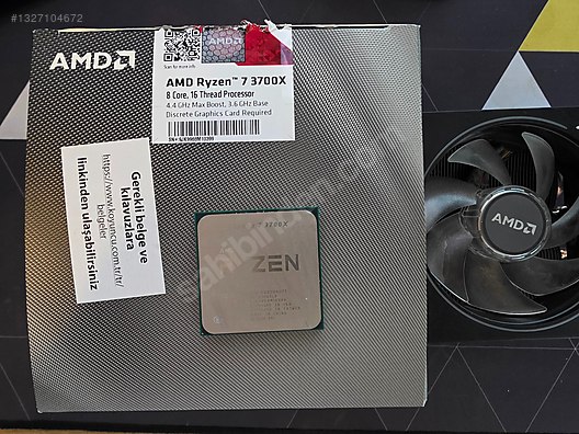 AMD Ryzen 7 3700X işlemci sahibinden.comda - 1327104672