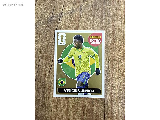 Panini Extra Sticker Gold -Vinicius Junior - Çıkartma ve Çeşitli