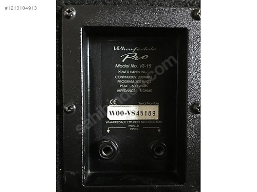 Wharfedale Pro VS-15 - İkinci El Wharfedale Set Hoparlörü Hoparlör