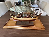 EL YAPIMI AHŞAP GEMİ MAKETİ