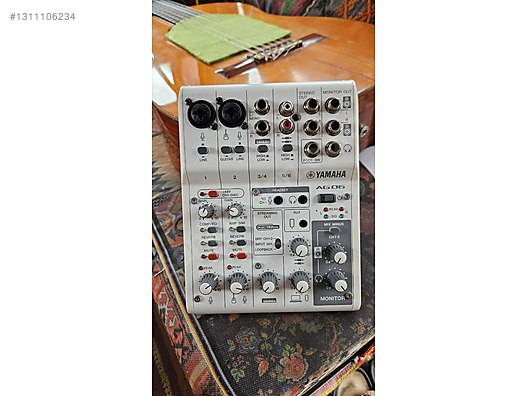 YAMAHA AG06 MK2 CANLI YAYIN SES KARTI TYPE-C MÜZİK&PODCAST İÇİN