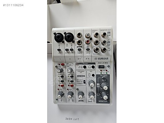 YAMAHA AG06 MK2 CANLI YAYIN SES KARTI TYPE-C MÜZİK&PODCAST İÇİN