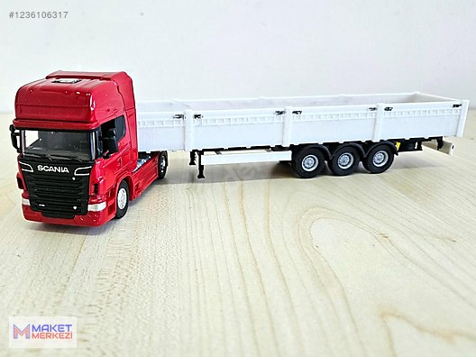 1/64 SCANIA R730 sal dorseli TIR MAKETİ (25 cm boy)İNDİRİMLİ on