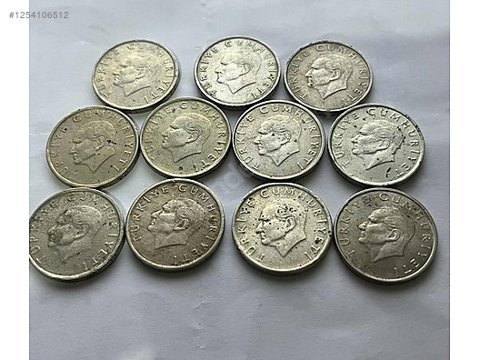 Cumhuriyet Dönemi / 1998 yılı 10 Bin Lira madeni para (11 adet