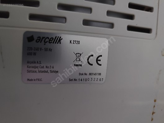 ARÇELİK K2720 EKMEK YAPMA MAKİNASI - Arçelik Ekmek Yapma Makinesi
