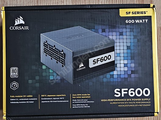 Corsair SF600 600W 80+ Platinum PSU ITX Mini SFX Güç Kaynağı