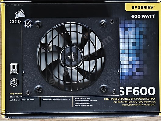 Corsair SF600 600W 80+ Platinum PSU ITX Mini SFX Güç Kaynağı