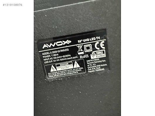 エンヤ　25X TV Awox A 2058 US tertemiz kullanılmış - İkinci El Awox LED & LCD TV