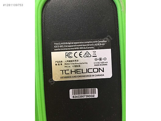 TC helicon Voicetone single d1 vokal pedalı - Efekt Pedalı ve