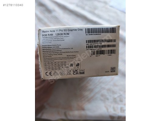 İkinci El ve Sıfır Alışveriş / Cep Telefonu & Aksesuar / Cep Telefonu / Xiaomi / Redmi Note 11 Pro