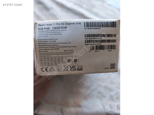 İkinci El ve Sıfır Alışveriş / Cep Telefonu & Aksesuar / Cep Telefonu / Xiaomi / Redmi Note 11 Pro