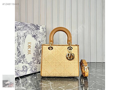 Christian Dior Lady Dior Raffia Bag Medium İthal Ürün - Dior El