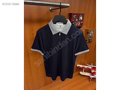 【新品定価13万】BRUNELLO CUCINELLI　半袖ニットシャツ Brunello Cucinelli Tshirt - Brunello Cucinelli Erkek Tişört