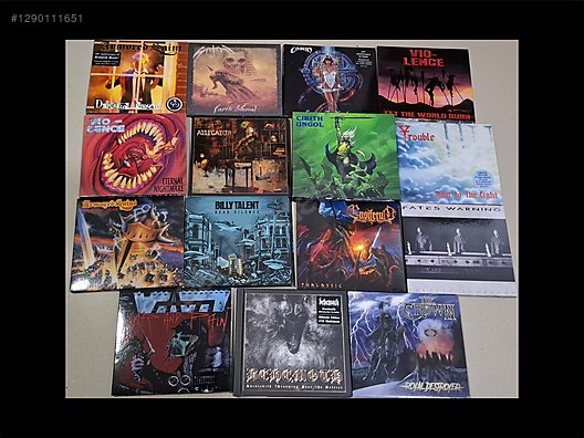 Kaset CD Plak Metallica Megadeth Death Burzum Slipknot Opeth