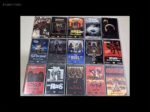Kaset CD Plak Metallica Megadeth Death Burzum Slipknot Opeth