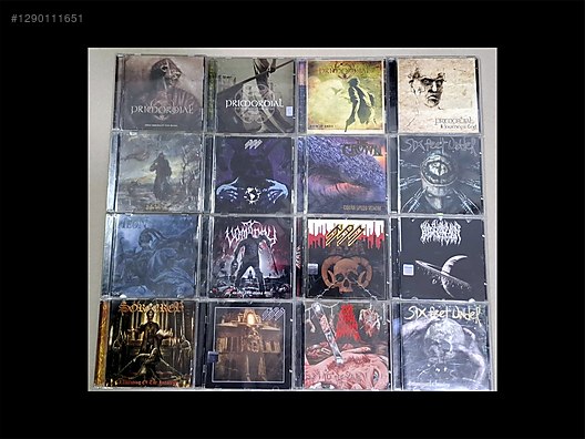 Kaset CD Plak Metallica Megadeth Death Burzum Slipknot Opeth