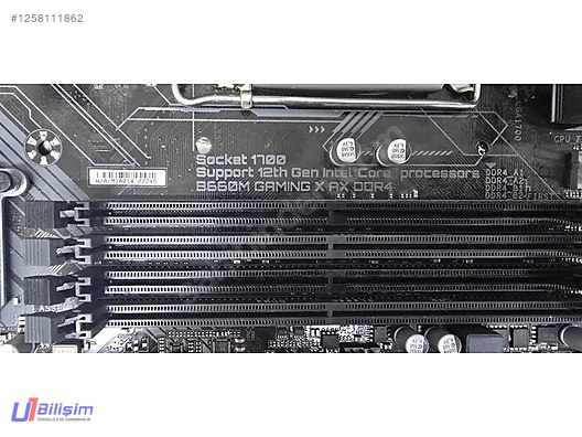Gigabyte B660M Gaming X AX DDR4 Anakart - Anakart ve Tüm Masaüstü Bilgisayar Parçaları sahibinden.com'da