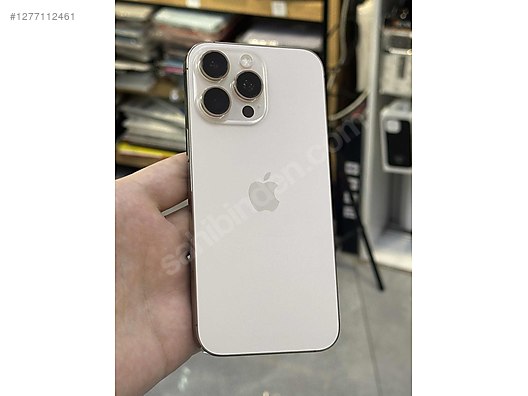 Resim Apple iPhone 16 Pro Max İkinci El YD | 256 GB | Çöl Titanyum İkinci El IPHONE 16 PRO MAX 256 GB ÇÖL TITANIUM --- 12 AY ---