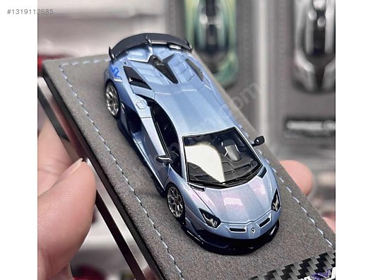 Lamborghini Aventador ミニカー シルバー Godwealth Diecast Model 1:64 Lamborghini Araba - 1319112685