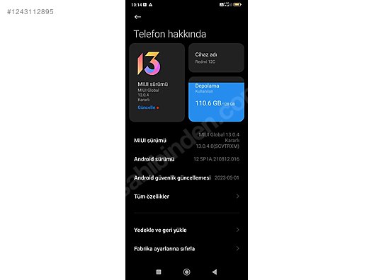 Used & Brand New Items / Cell Phones & Accessories / Cell Phones / Xiaomi / Redmi 12C