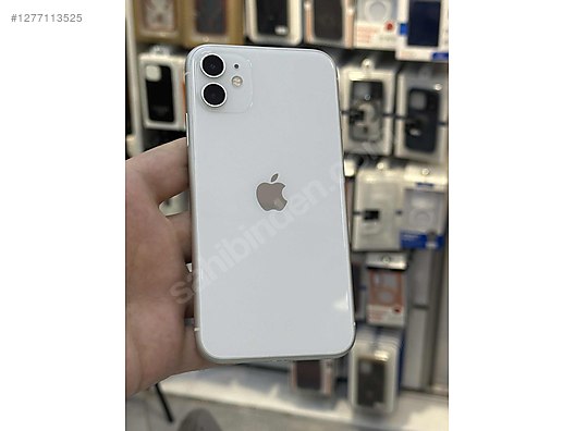 Resim Apple iPhone 11 İkinci El TR | 64 GB | Beyaz İkinci El 6 AY GARANTİLİ IPHONE 11 64 GB PİL 77 BEYAZ