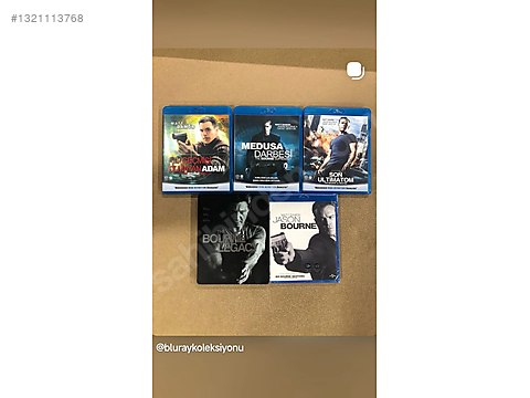 Jason Bourne 5 film bluray set Türkçe destekli - Yabancı Blu-ray
